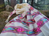 Handloomed tribal wool shawl