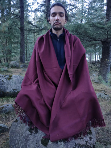 Extra large maroon scarf