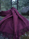 Extra large maroon scarf