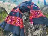 Tribal wool scarf