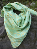 mint green square scarf