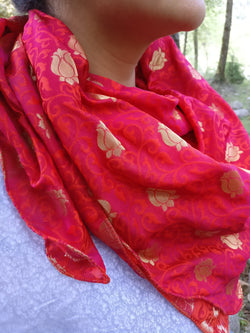 Red Silk Scarf