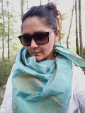 turquoise scarf