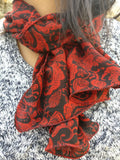 Ladies Crepe Silk Neck Scarves
