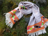 Handloomed wool scarf/ stole