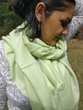 Silk wool scarf