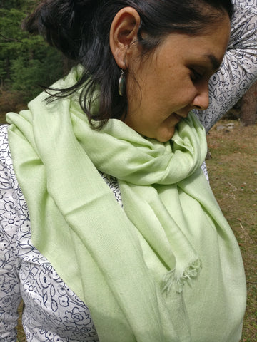 Silk wool scarf
