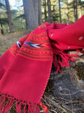 Handwoven tribal wool scarf