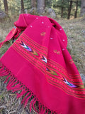 Handwoven tribal wool scarf