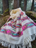 Handloomed tribal wool shawl