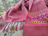 Handmade wool stole