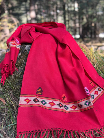 Tribal handloomed wool stole