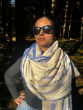 Handloom Merino wool shawl