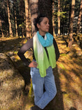 Silk wool scarf