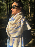 Handloom Merino wool shawl