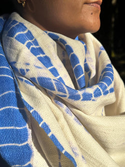 Handloom Merino wool shawl