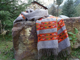 Hand-spun pure wool scarf