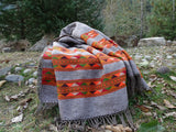 Hand-spun pure wool scarf