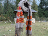 Hand-spun pure wool scarf