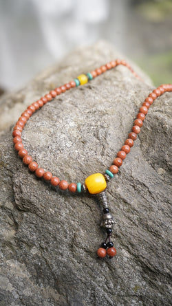 Brown Sandstone108 gemstone prayer beads