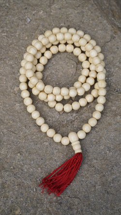 White 108 Prayer beads