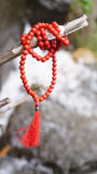 Red Jasper gemstone 108 prayer beads
