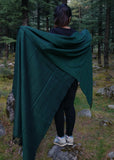 Dark green blanket scarf