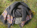 Handmade Woolen Shawl in Yak Wool - Tribal Pattern