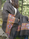 Handmade Woolen Shawl in Yak Wool - Tribal Pattern