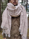 Wool blanket scarf