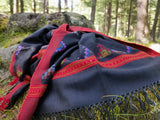 Handloomed wool scarf