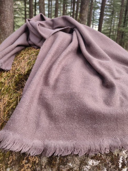 Yak and merino blend scarf