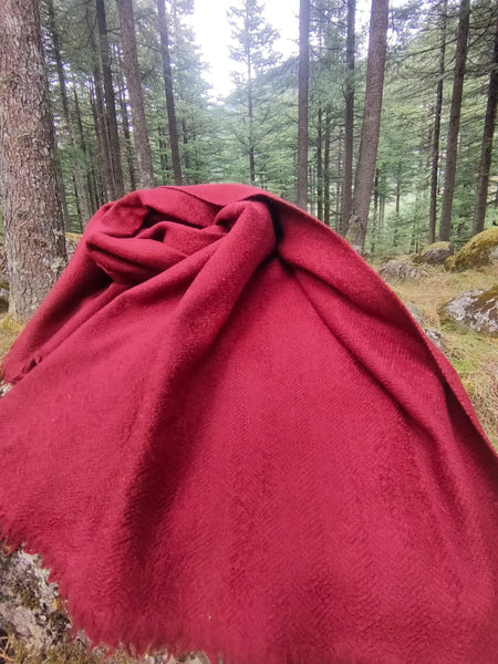 Yak and merino blend scarf