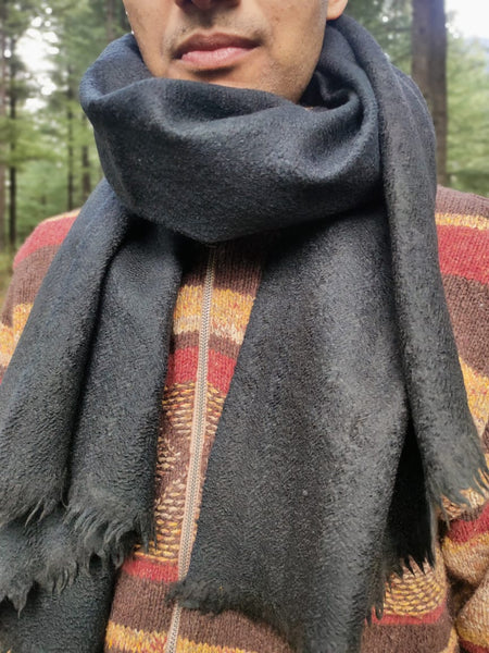 Yak and merino blend scarf