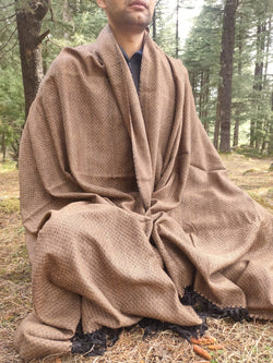 Unisex wool blanket scarf