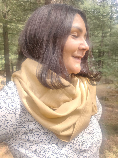 Silk wool scarf