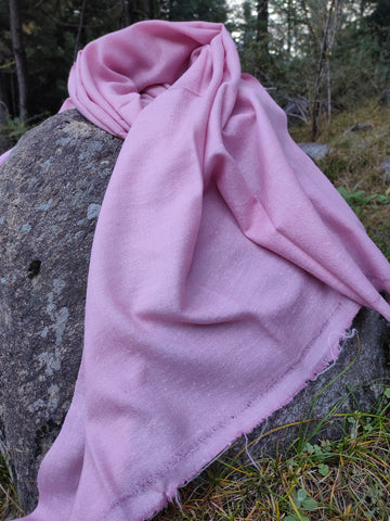 Light pink wool scarf
