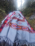 Handloom wool blanket scarf