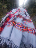 Handloom wool blanket scarf