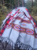 Handloom wool blanket scarf