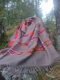 Tribal wool scarf