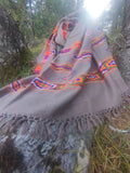 Tribal wool scarf
