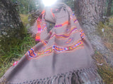 Tribal wool scarf