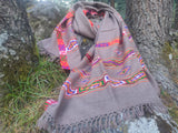 Tribal wool scarf