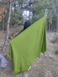 Moss green blanket scarf