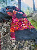 Tribal wool scarf
