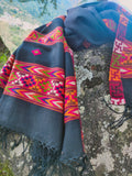 Tribal wool scarf