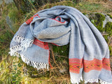Wool blanket scarf