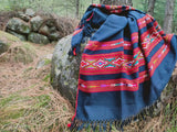 Wool blanket scarf