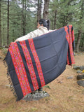 Wool blanket scarf